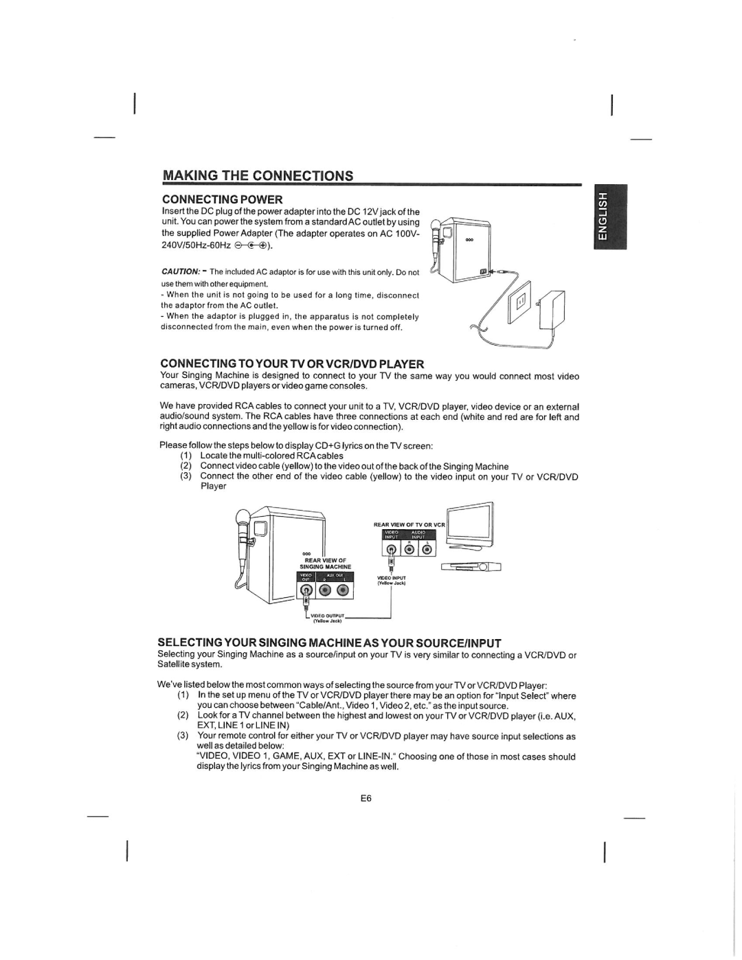 The Singing Machine Compact Disc - Graphics with Built-In TV Karaoke Center, STVG-519 manual 