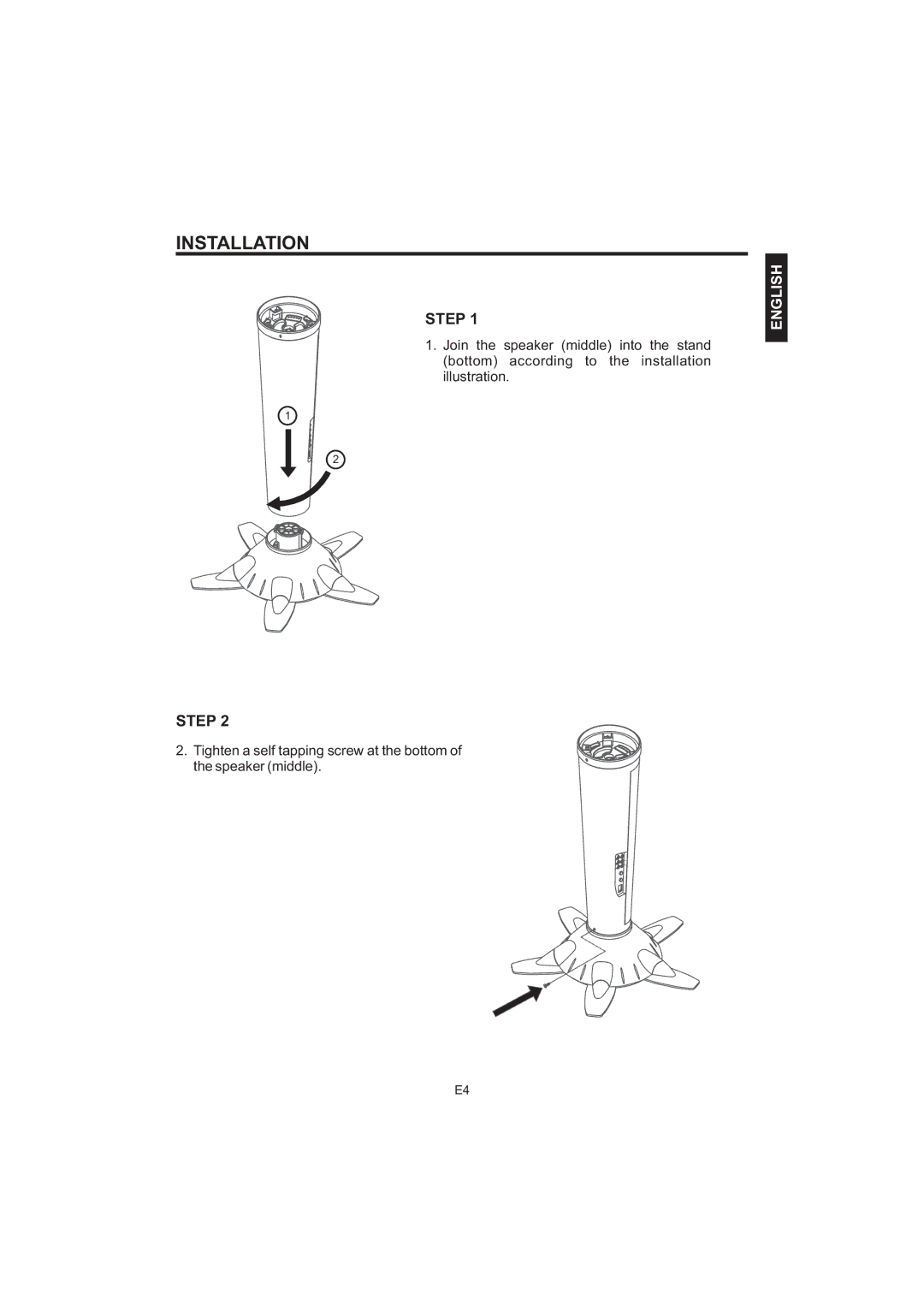 The Singing Machine iSM-1010 manual Installation 