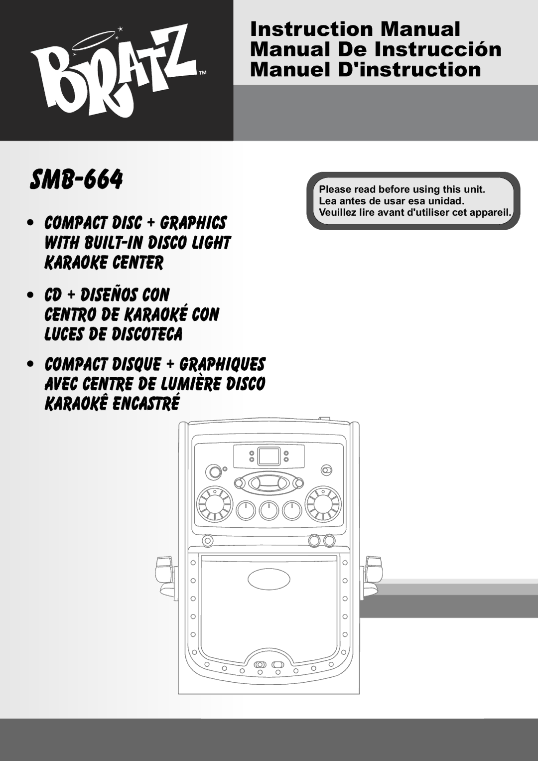 The Singing Machine SMB-664 instruction manual 