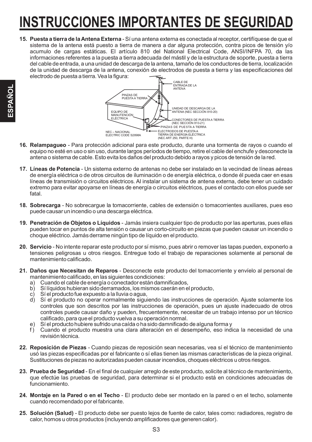 The Singing Machine SMB-664 instruction manual Instrucciones Importantes DE Seguridad 