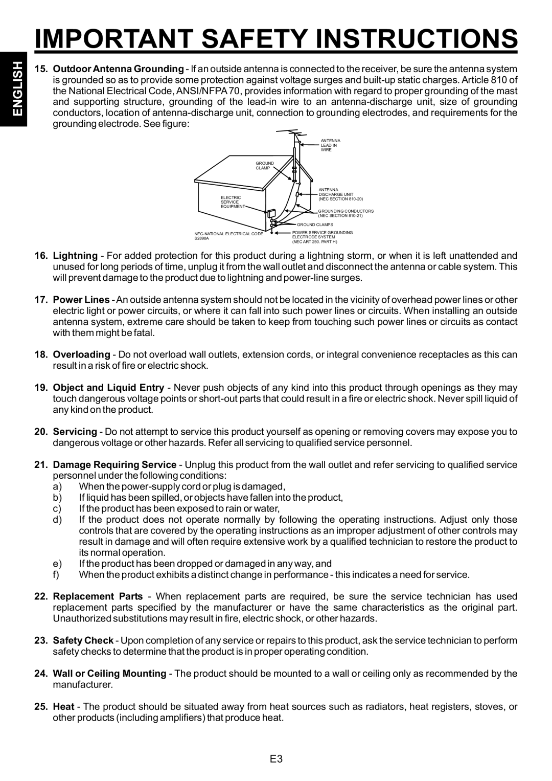 The Singing Machine SMB-664 instruction manual Antenna 