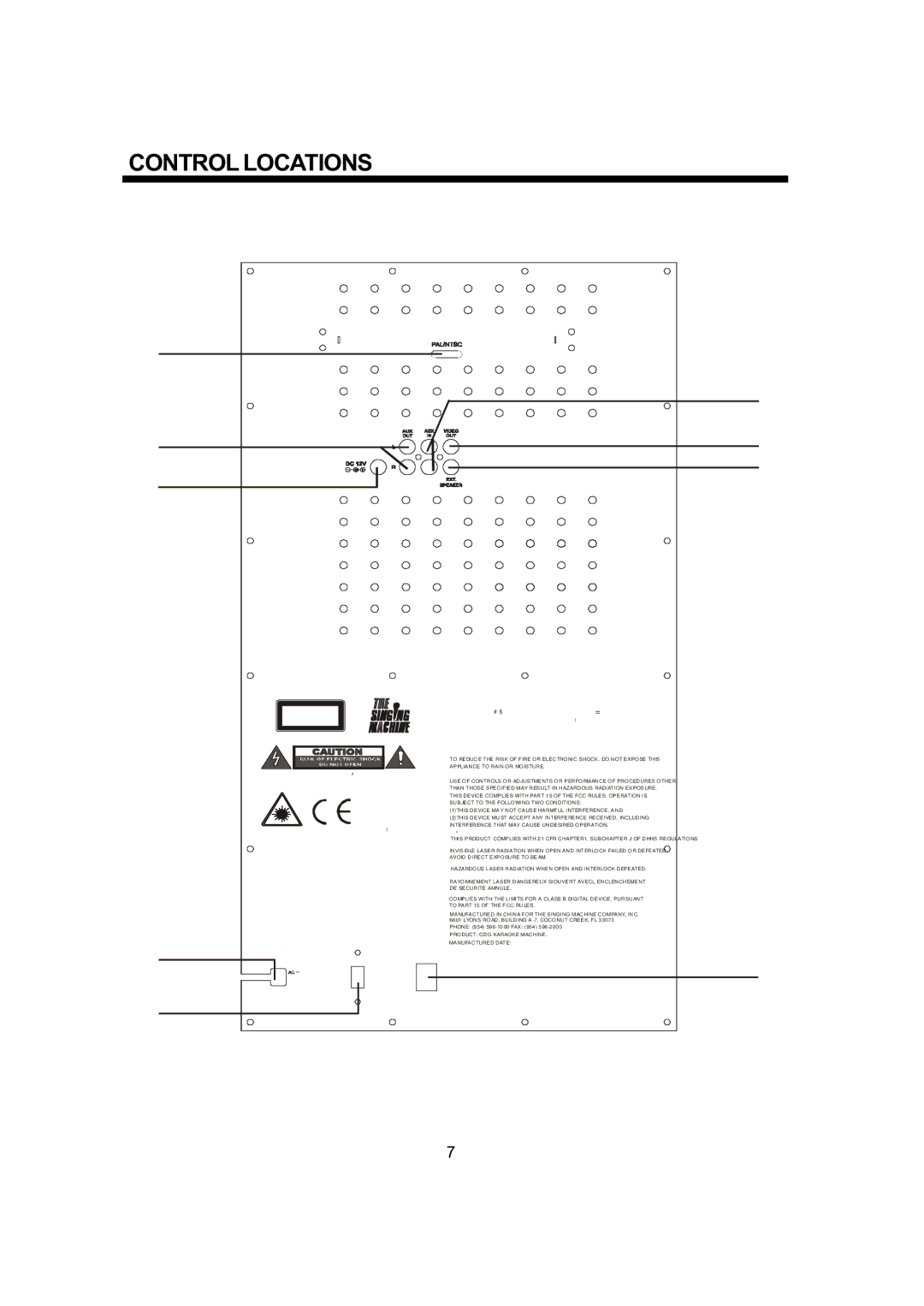 The Singing Machine SMG - 299 owner manual Model no 