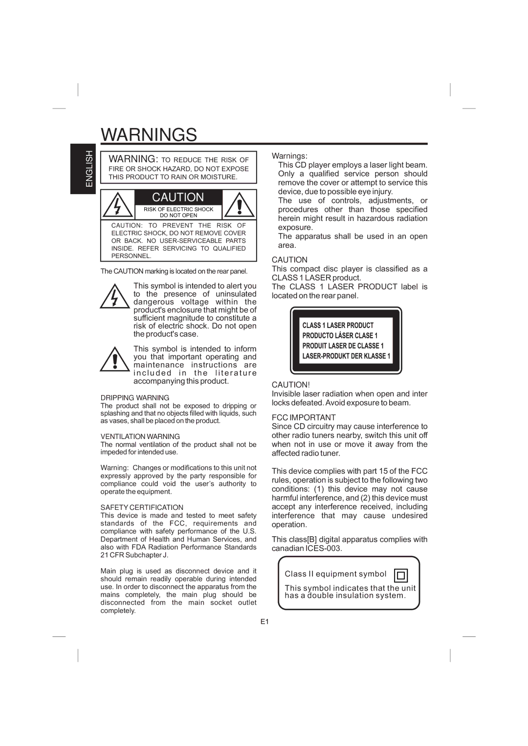 The Singing Machine STVG-359 manual English, FCC Important 