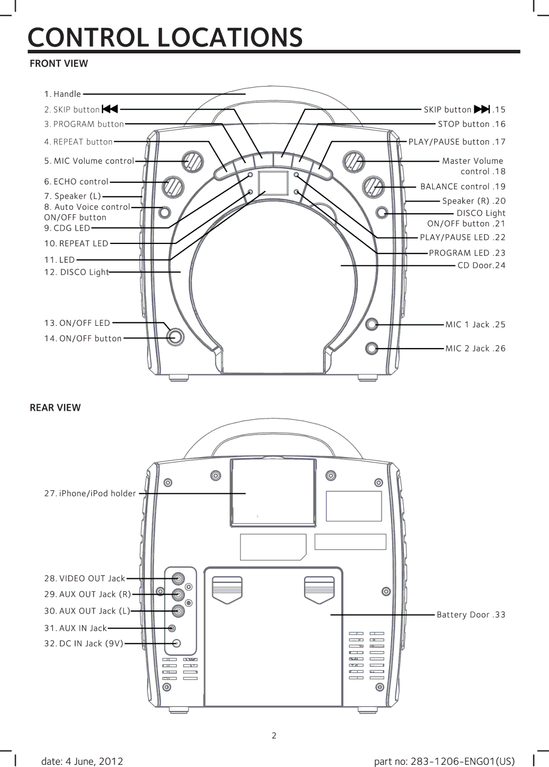 The Singing Machine SML283(BK/P/BL), THE SINGING MACHINE manual 