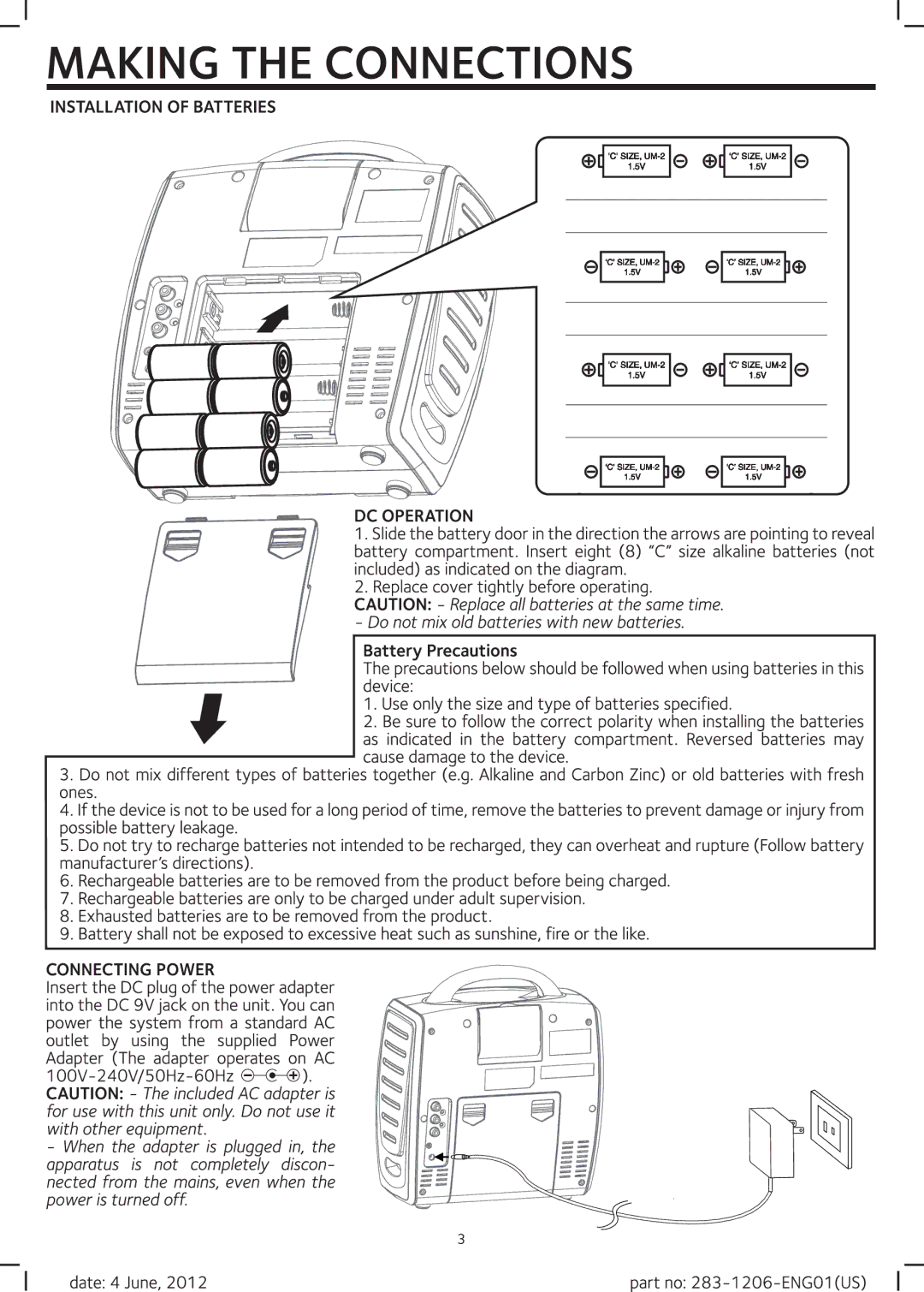 The Singing Machine THE SINGING MACHINE, SML283(BK/P/BL) manual 