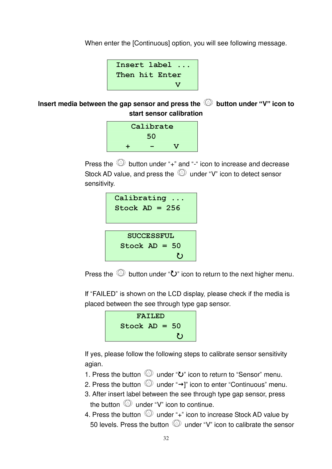 The Speaker Company M23 user manual Calibrate 