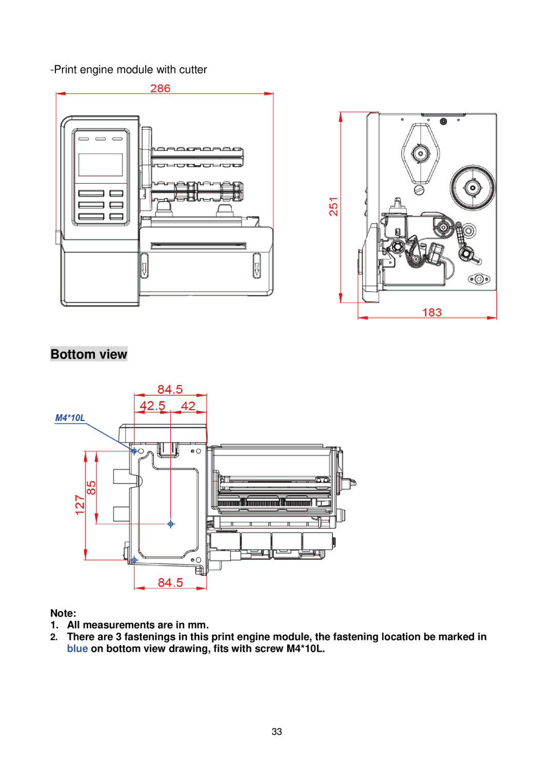 The Speaker Company me240 manual Bottom view 