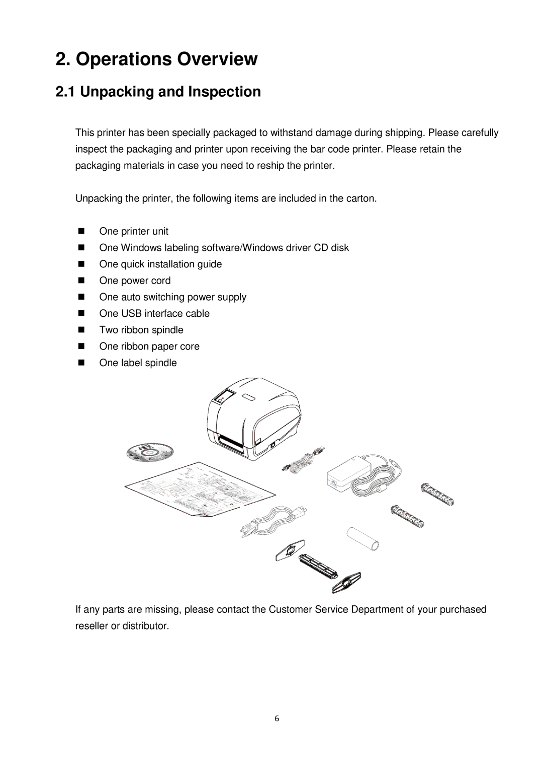 The Speaker Company ta200 manual Operations Overview, Unpacking and Inspection 