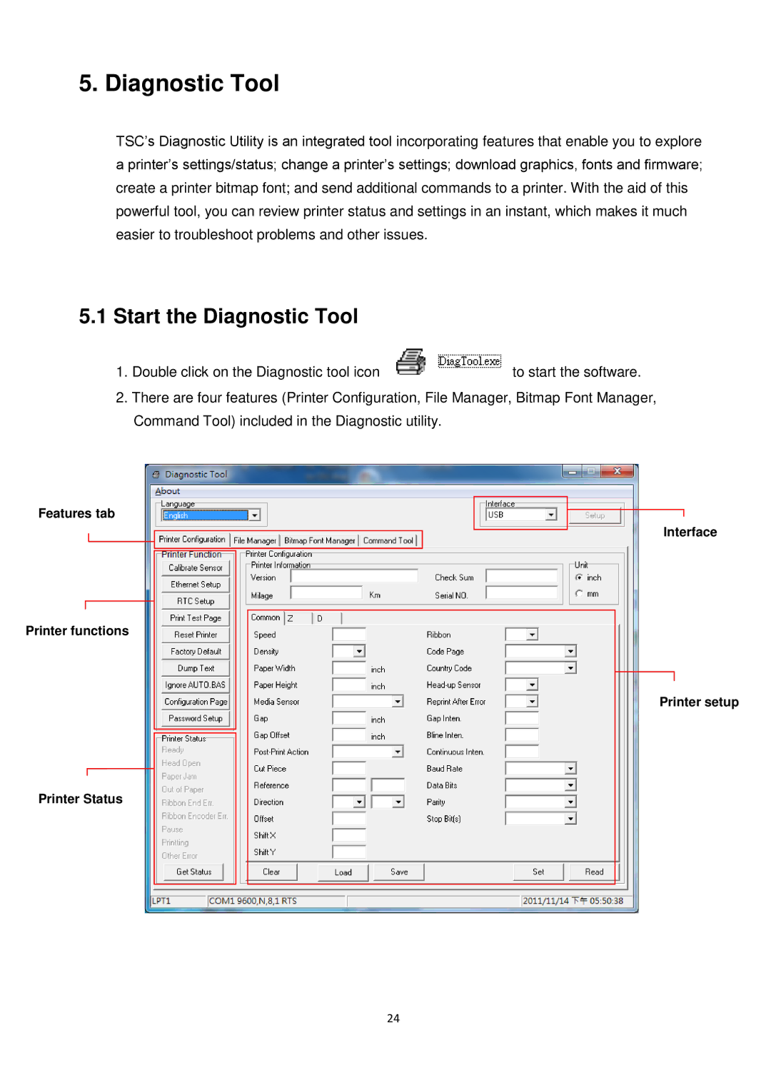 The Speaker Company ta200 manual Start the Diagnostic Tool 