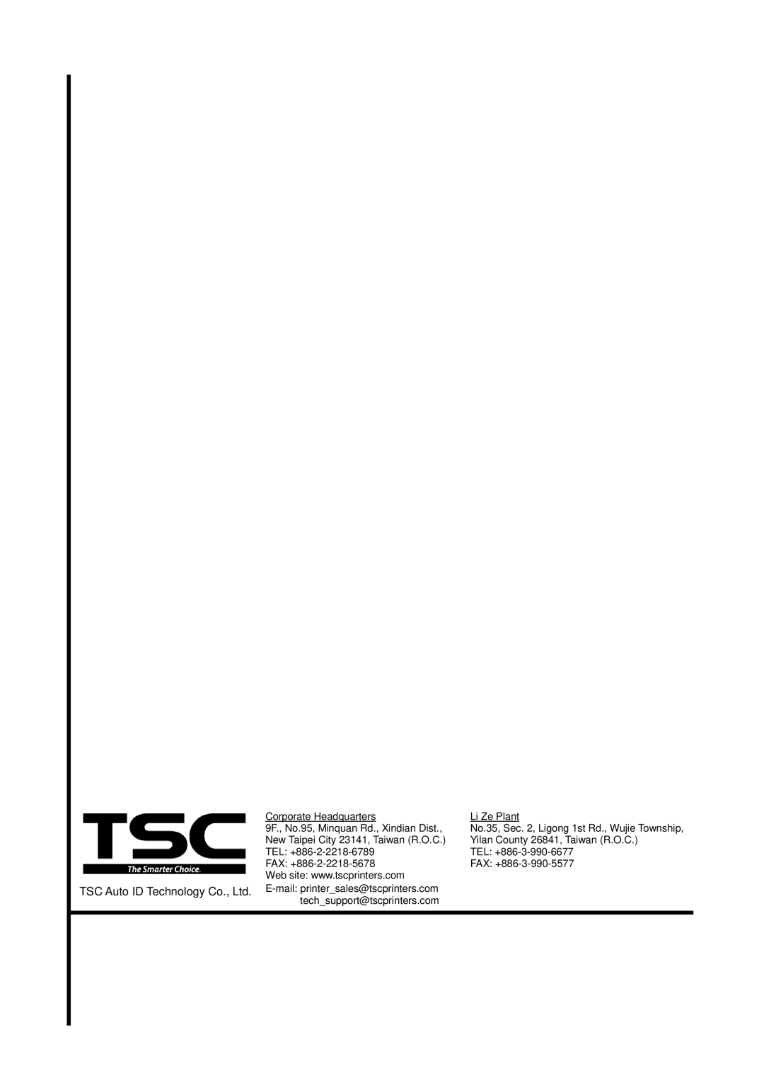 The Speaker Company TDP-225 user manual 