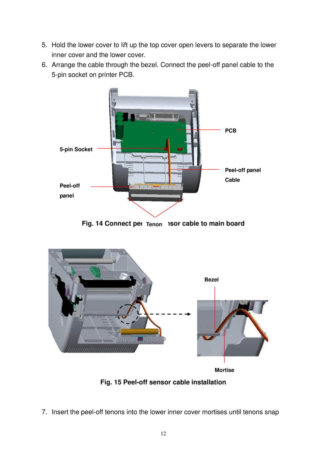 The Speaker Company TTP-245 Plus user manual Connect peelTenonsensor cable to main board 