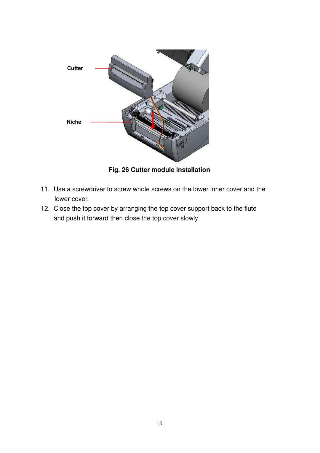 The Speaker Company TTP-245 Plus user manual Cutter Niche 