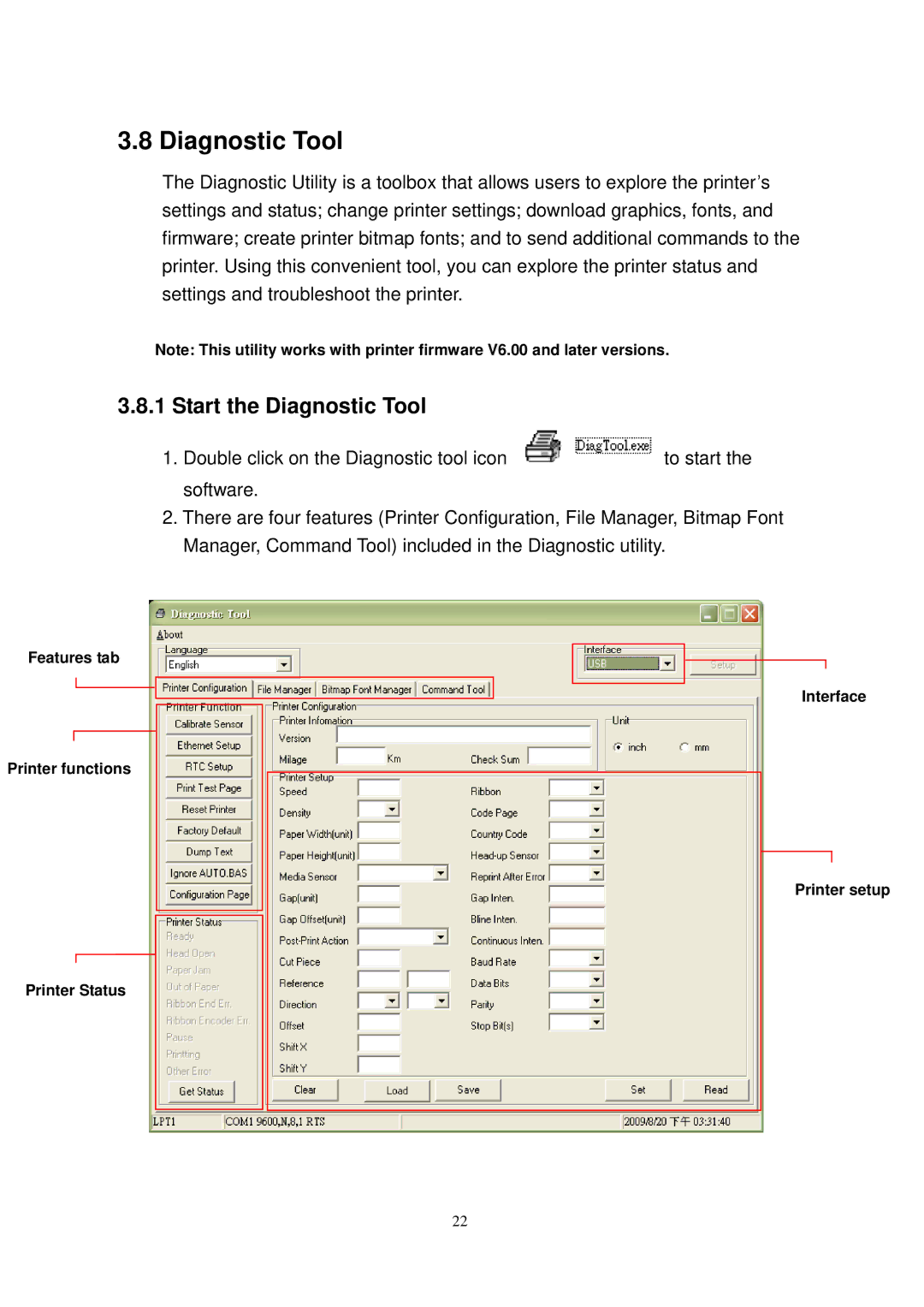 The Speaker Company TTP-245 Plus user manual Start the Diagnostic Tool 