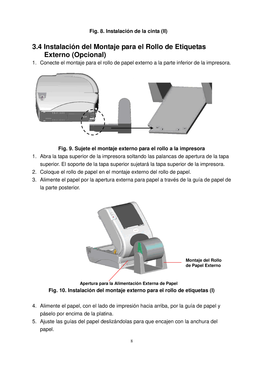 The Speaker Company TTP-245 manual Instalación de la cinta 