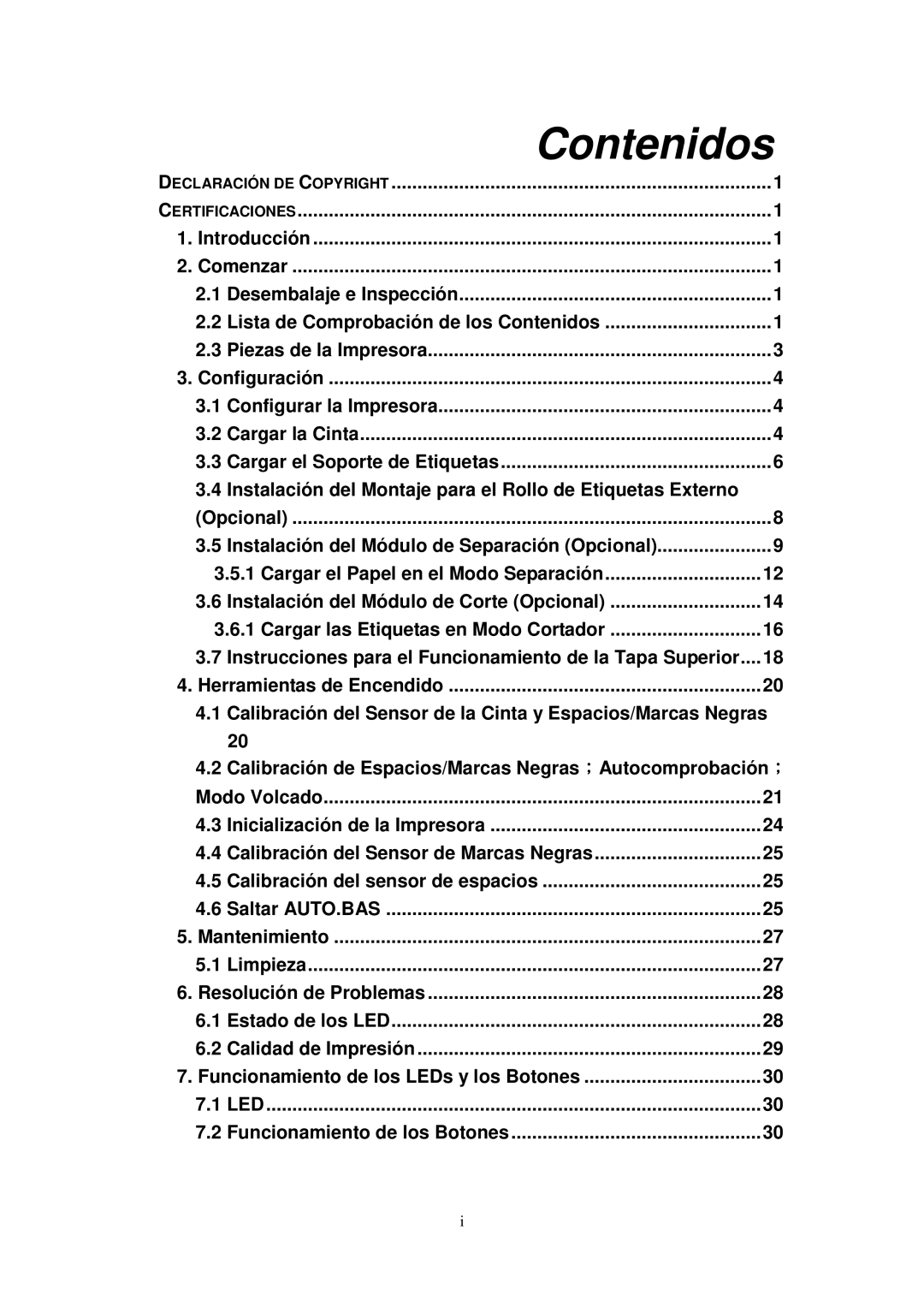 The Speaker Company TTP-245 manual Contenidos 