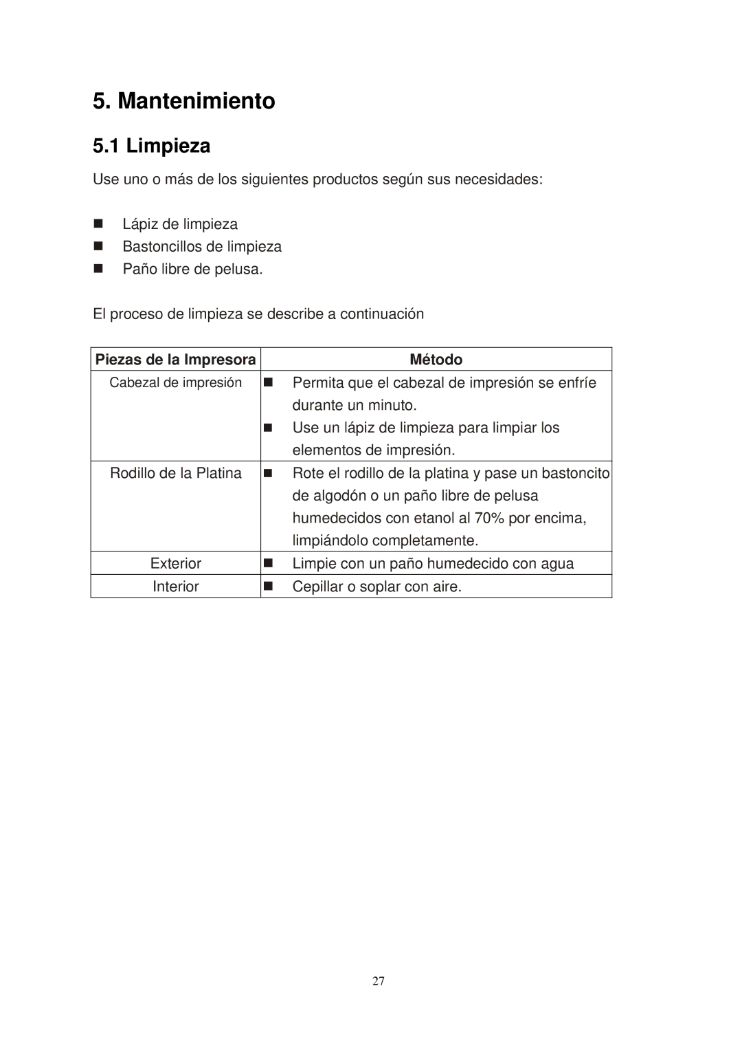 The Speaker Company TTP-245 manual Mantenimiento, Limpieza 