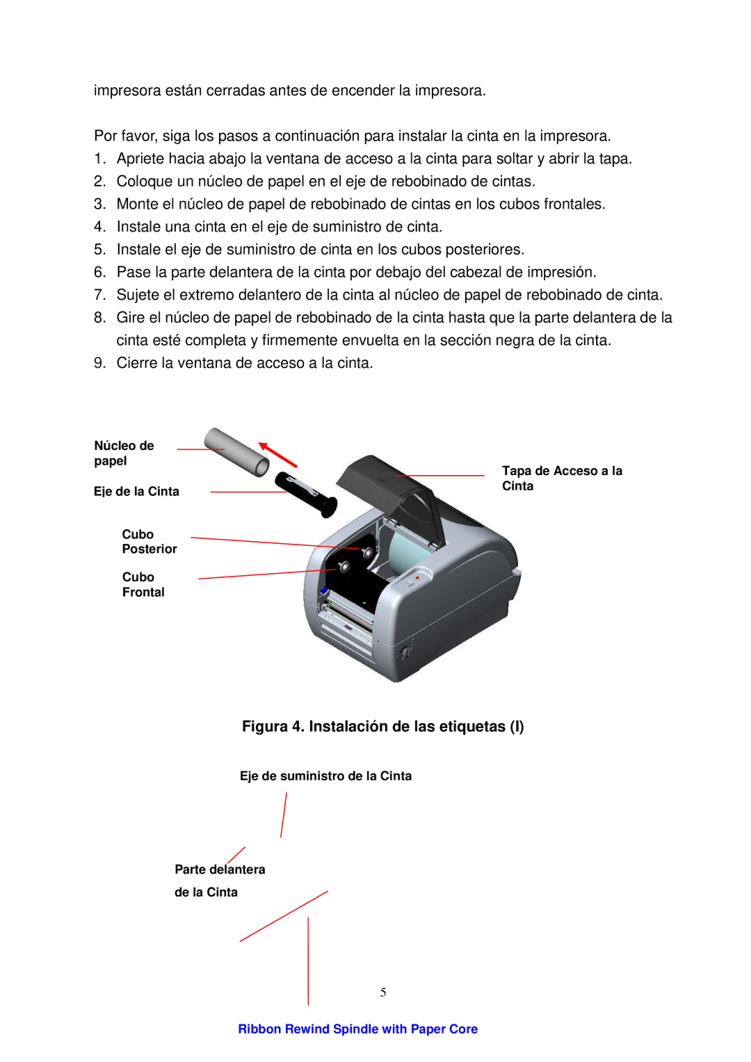 The Speaker Company TTP-245 manual Figura 4. Instalación de las etiquetas 