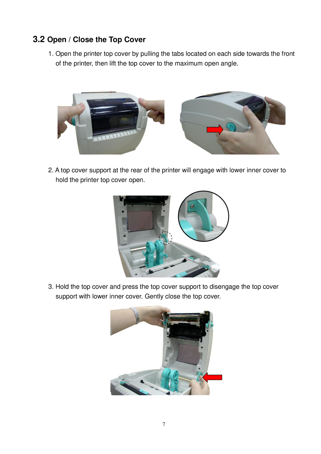 The Speaker Company TTP-244CE, TTP-245C, TTP-343C user manual Open / Close the Top Cover 