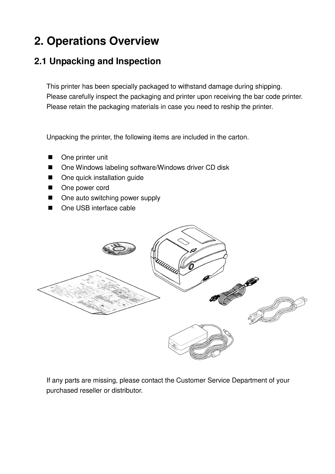 The Speaker Company TTP-244CE, TTP-245C, TTP-343C user manual Operations Overview, Unpacking and Inspection 