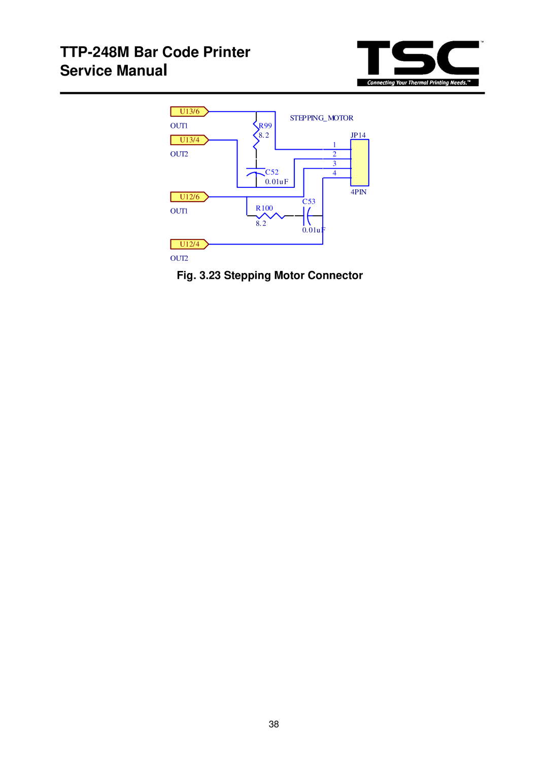 The Speaker Company TTP 248M service manual Stepping Motor Connector 