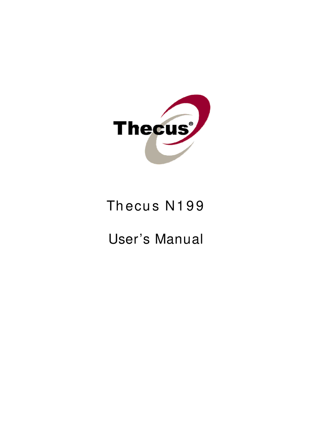 Thecus Technology Thecus N199 user manual 