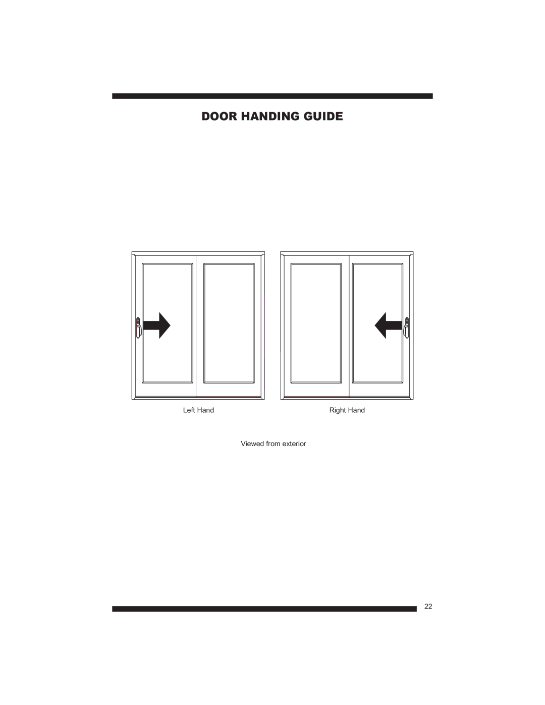 Therma-Tru Fiber-Classic, Smooth-Star manual Door Handing Guide 