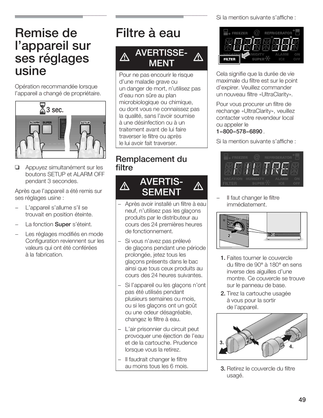 Thermador 9000189698 manual Remise de 