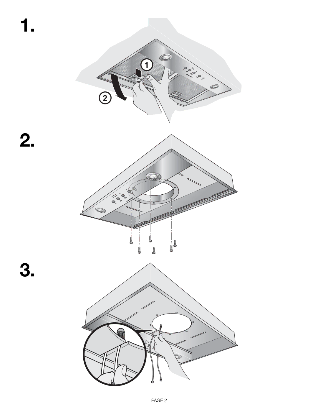 Thermador BAFFLT30, BAFFLT48, BAFFLT36 installation manual 