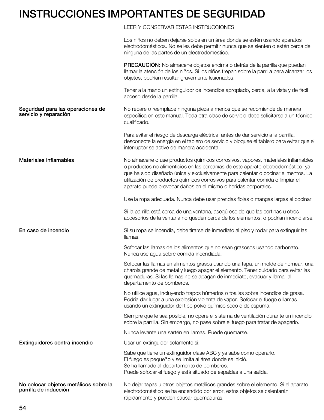 Thermador CIT304E manual Abc 