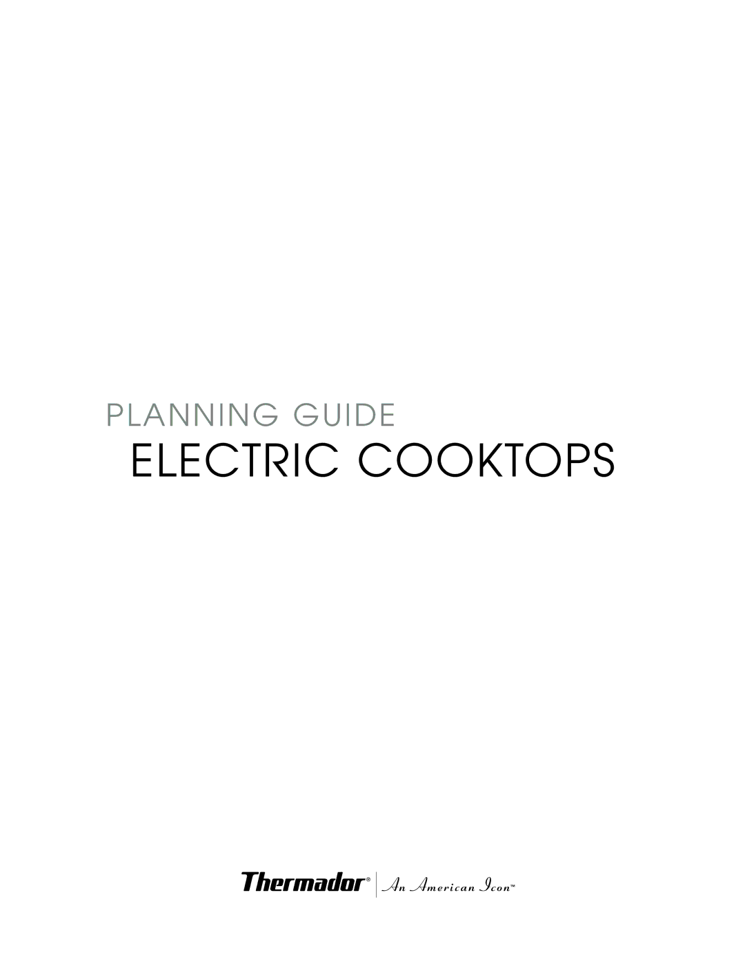 Thermador CVS2 manual Electric Cooktops 