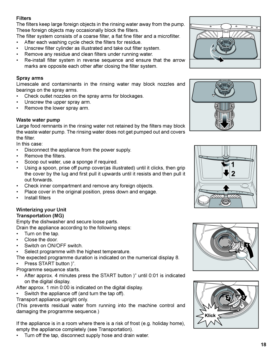 Thermador Dishwasher manual Filters 