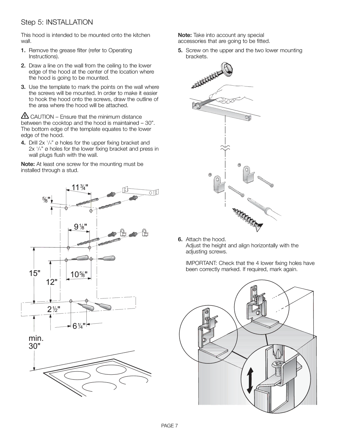 Thermador HDDW36FS installation manual Installation 