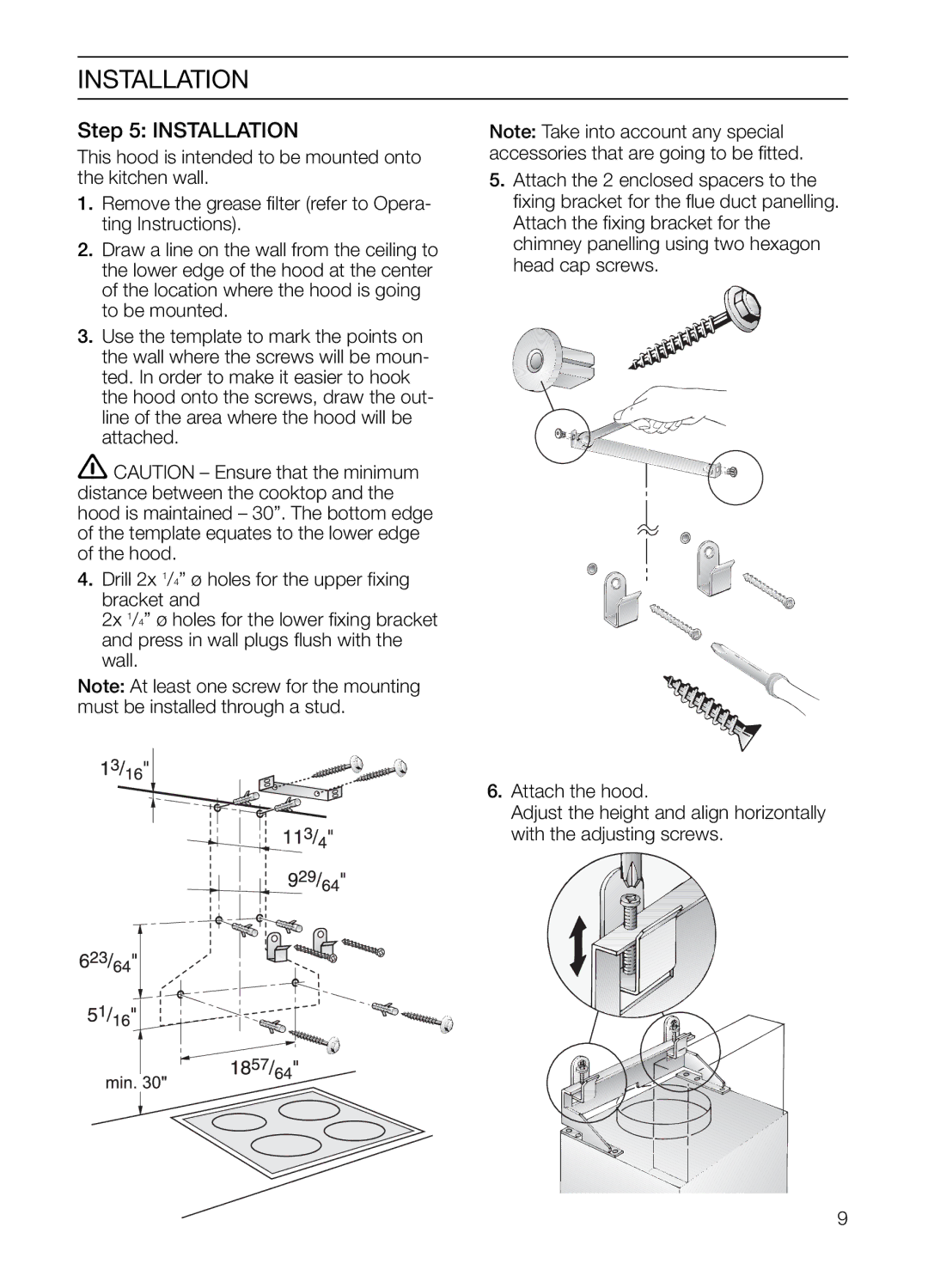 Thermador HMCN36FS, HMCN42FS installation manual Installation 