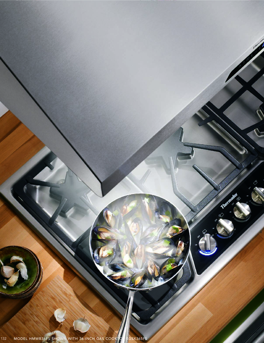 Thermador manual Model HMWB36FS Shown with 36-INCH GAS Cooktop SGSX365FS 