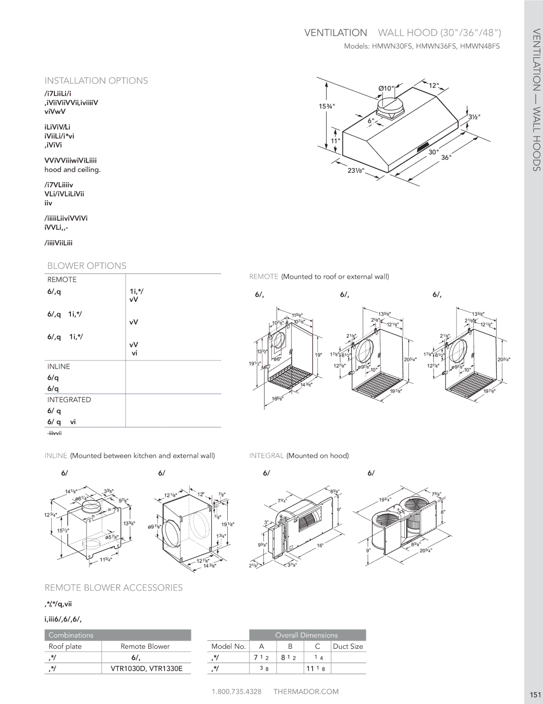 Thermador HMWB36FS manual THERMADOR.COM 151 