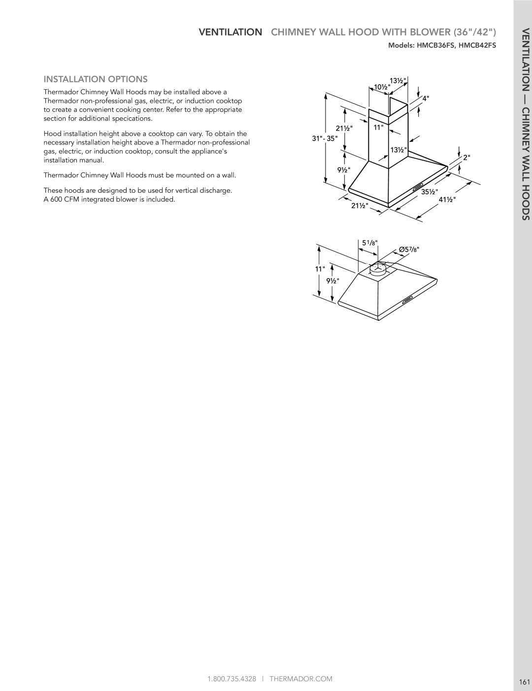 Thermador HMWB36FS manual THERMADOR.COM 161 