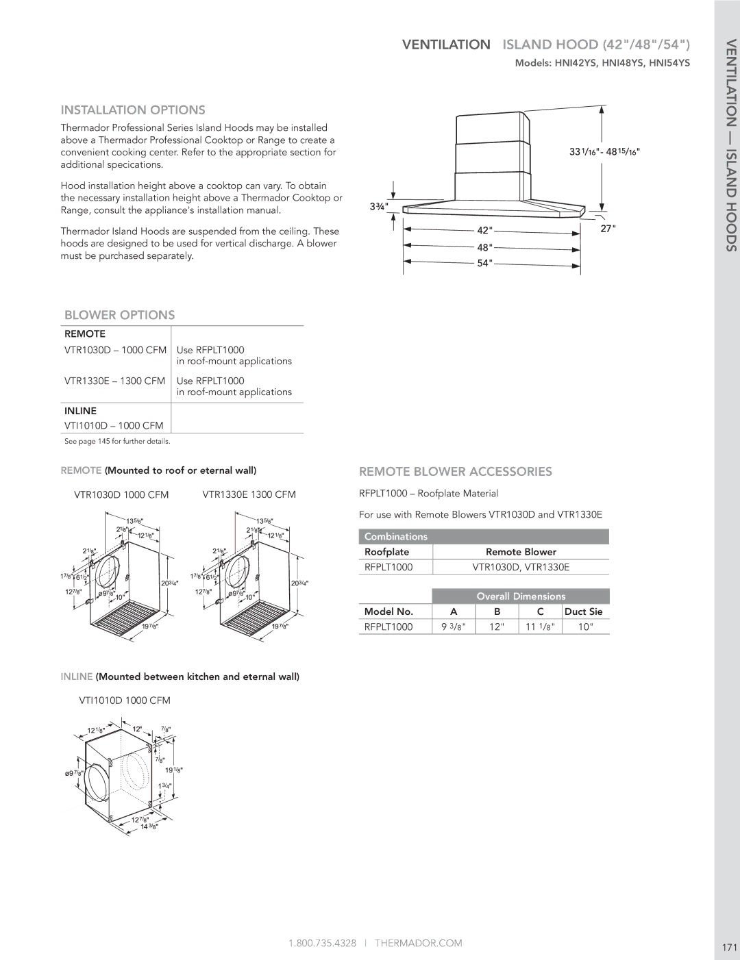 Thermador HMWB36FS manual THERMADOR.COM 171 