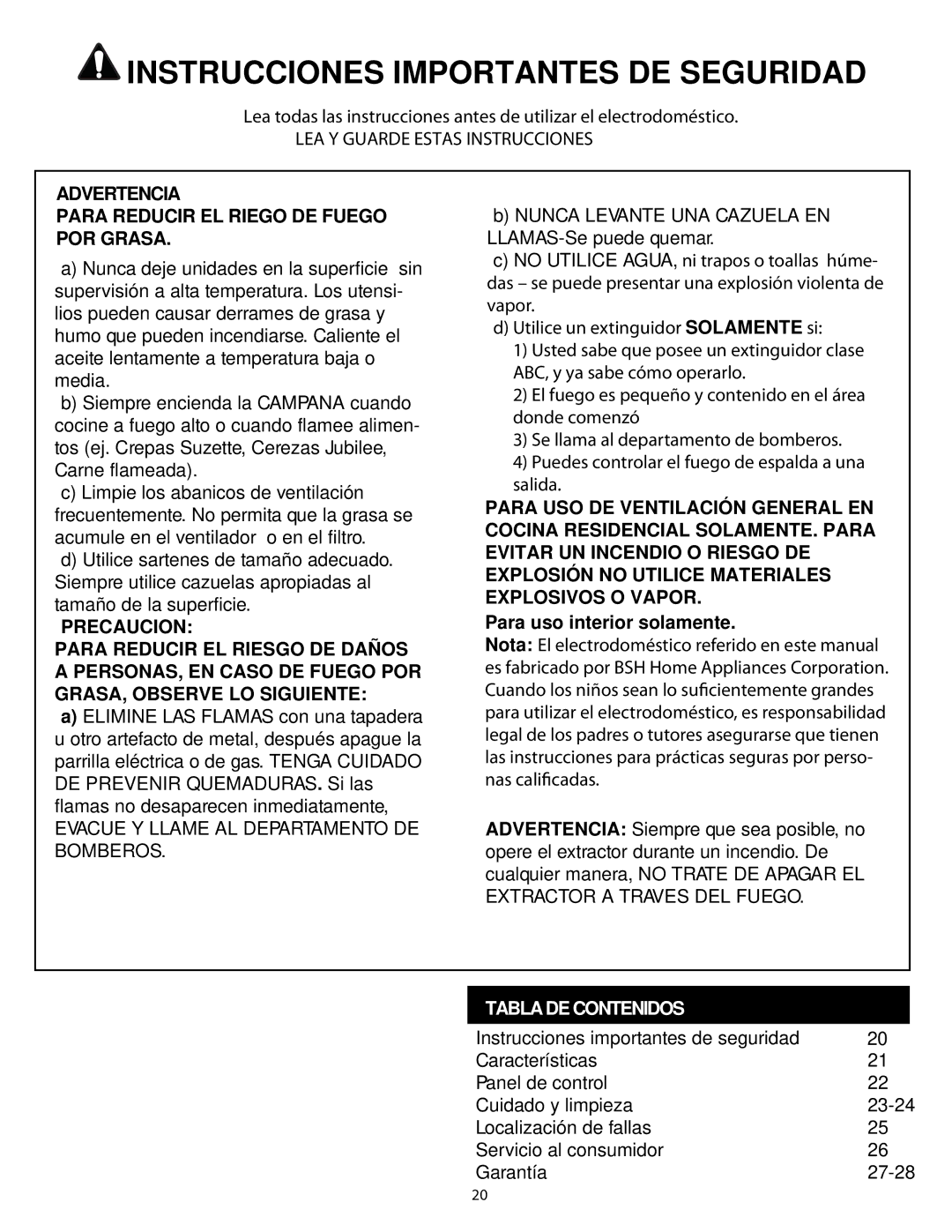 Thermador HMWN30, HMWN48, HMWN36 manual Instrucciones Importantes DE Seguridad 