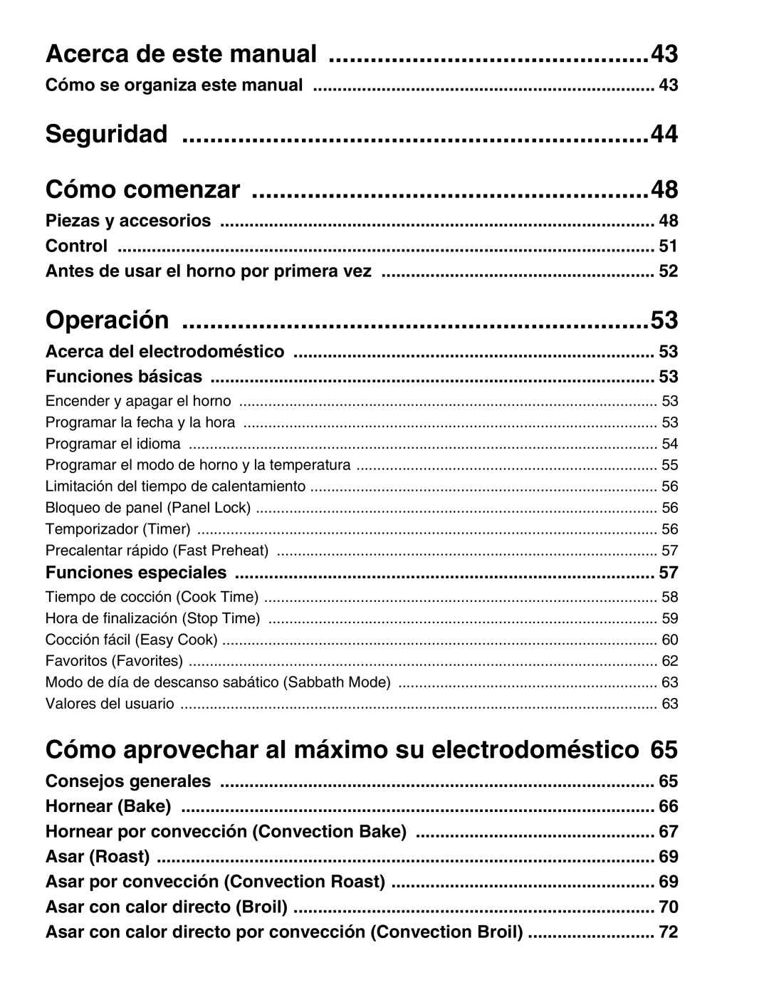 Thermador M301E Acerca de este manual, Seguridad Cómo comenzar, Operación, Cómo aprovechar al máximo su electrodoméstico 