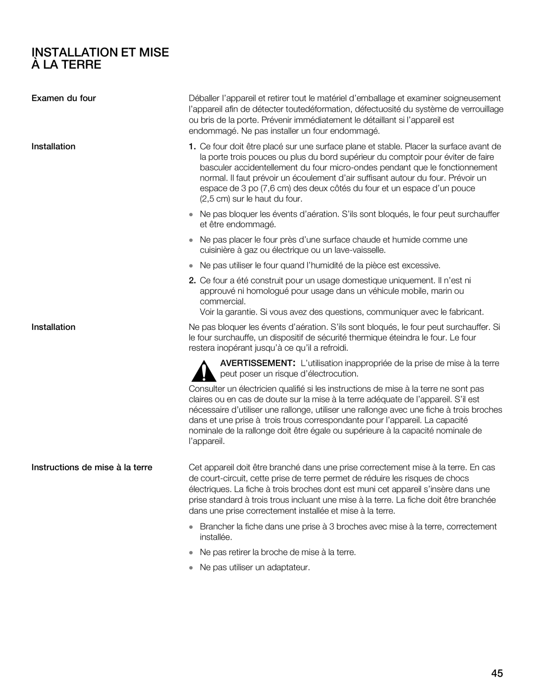 Thermador MBESLFTD manual C8HG, HA8 