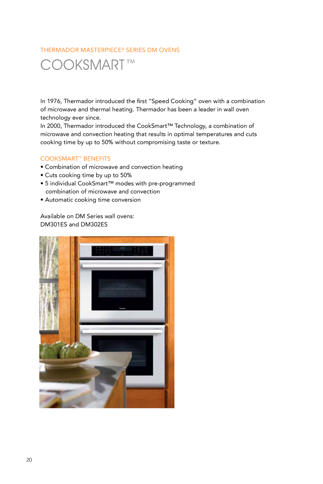 Thermador ME301ES manual Cooksmart Benefits 