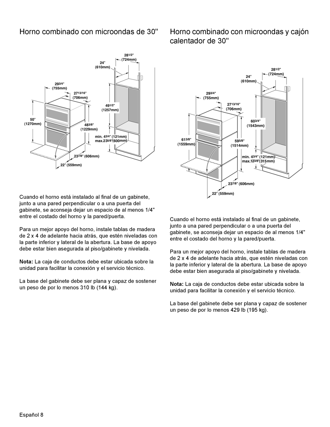 Thermador MEMCW271 installation manual 