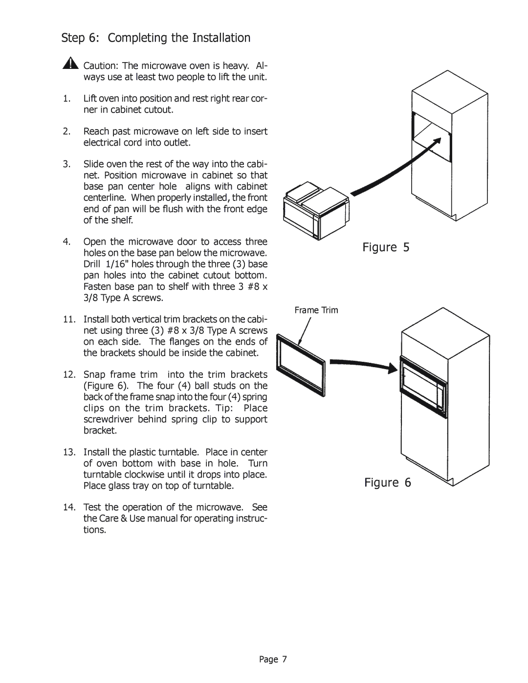 Thermador MET27B, MET30B installation instructions Completing the Installation 