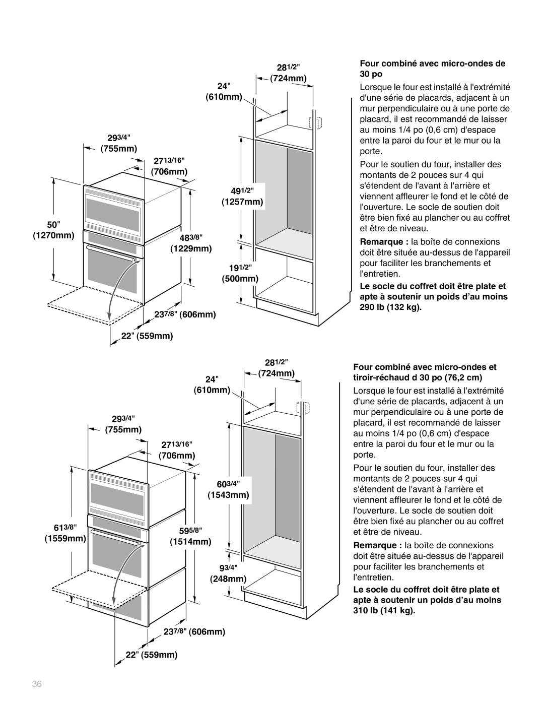 Thermador ME272, MEW301, MEMW301, MEM271, MEM301, MED272, MEMC301, MEMW271, PO301, ME302 Four combiné avec micro-ondes de 30 po 