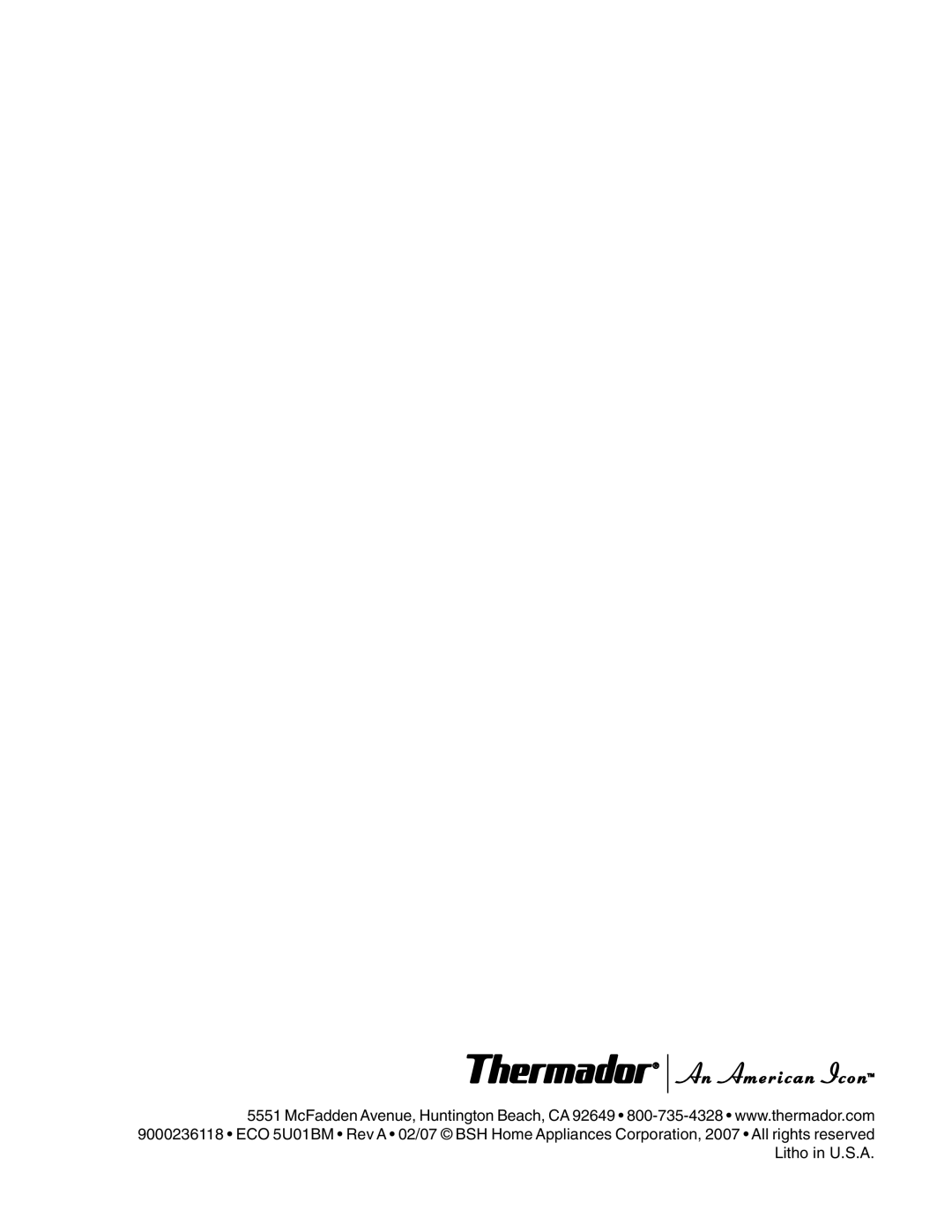 Thermador P30 P36 manuel dutilisation 