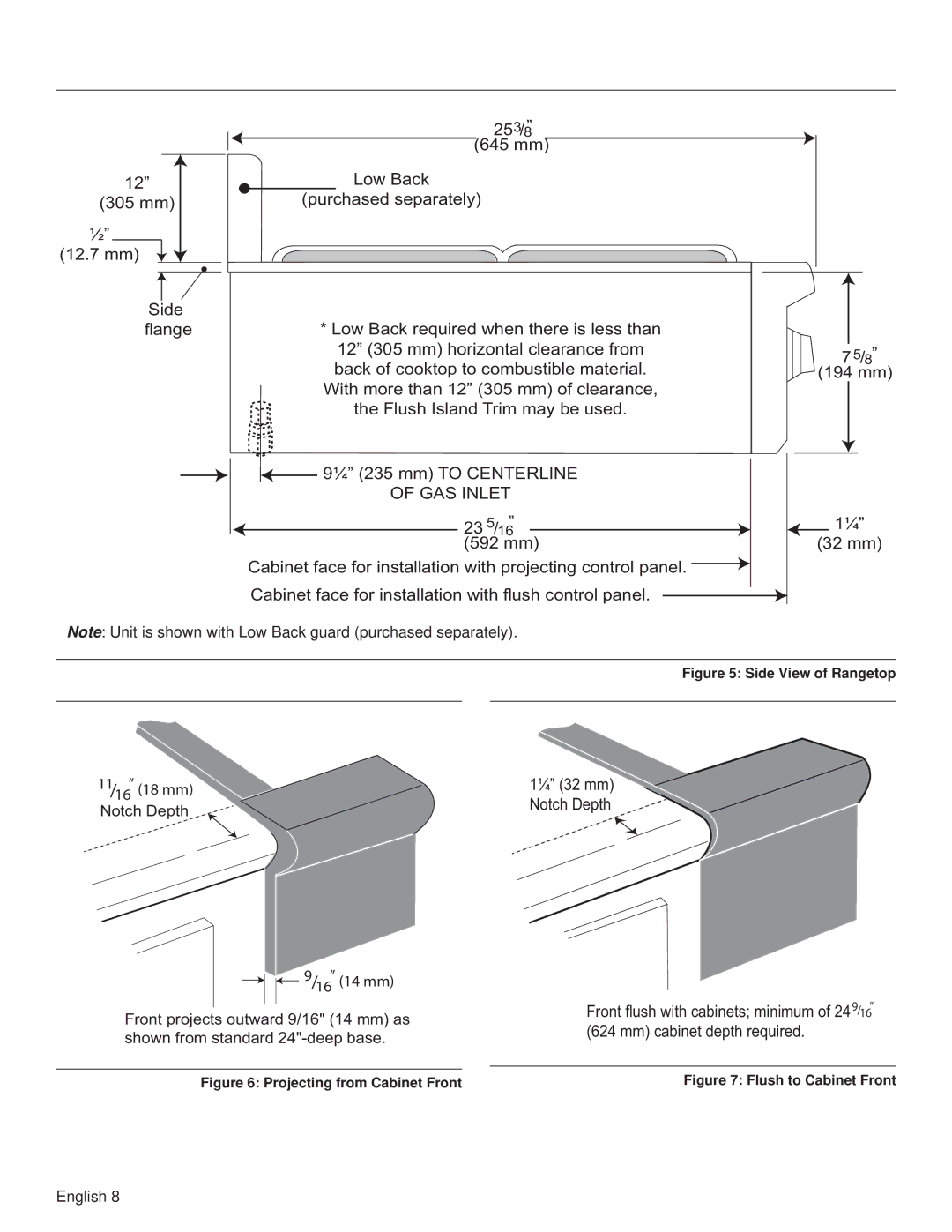 Thermador PCG48, PCG36, PCG30 installation manual GAS Inlet 