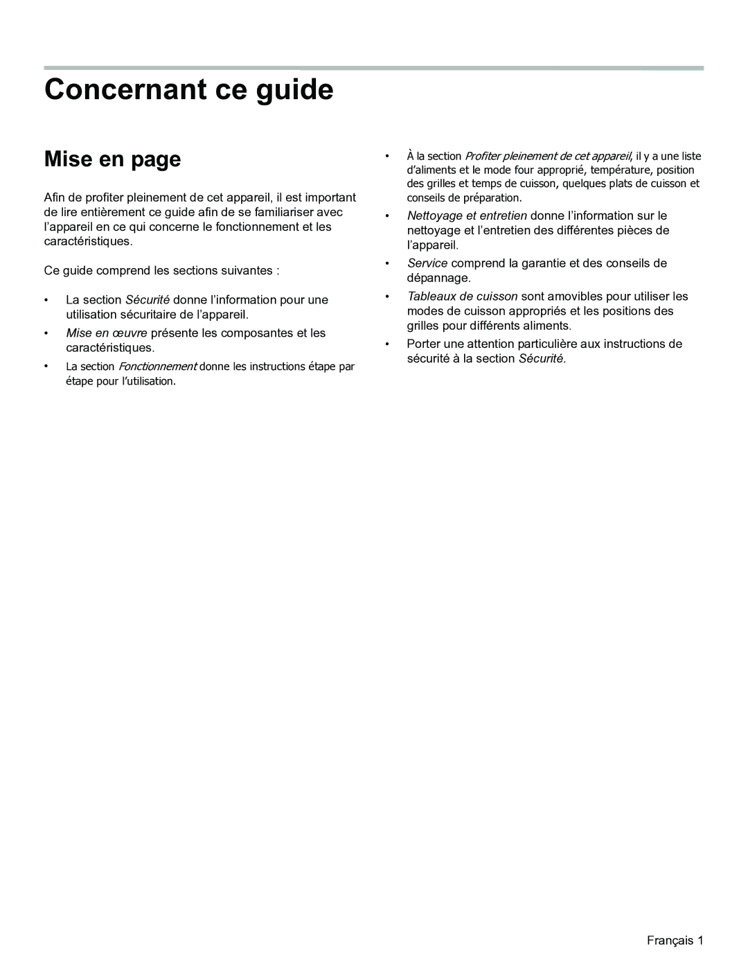 Thermador PODM301, PODMW301 manual Concernant ce guide, Mise en 