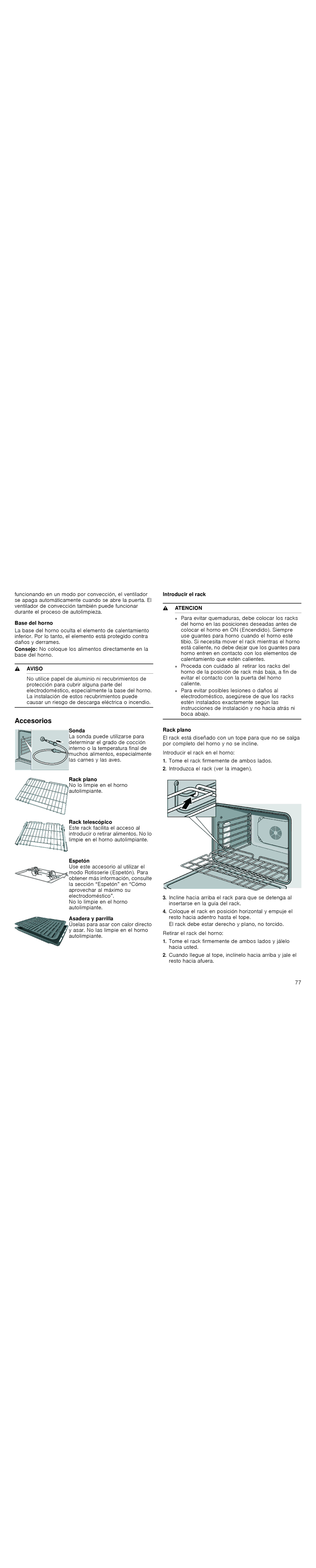 Thermador PODMW301J, PODM301J, POD301J, PODC302J manual Accesorios 