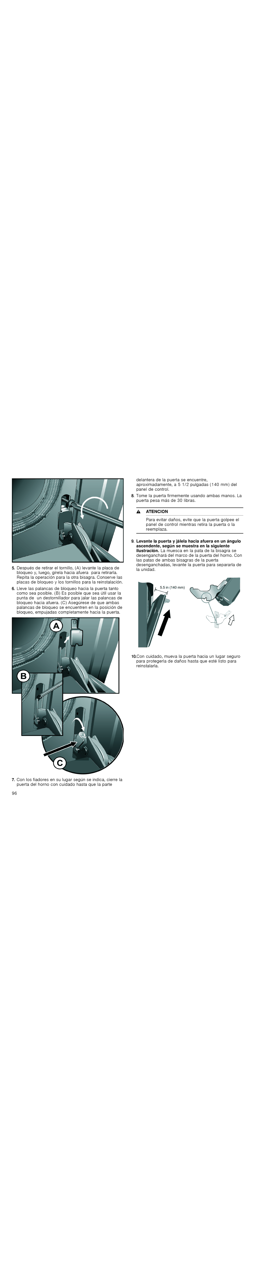 Thermador PODM301J, PODMW301J, POD301J, PODC302J manual Atencion 