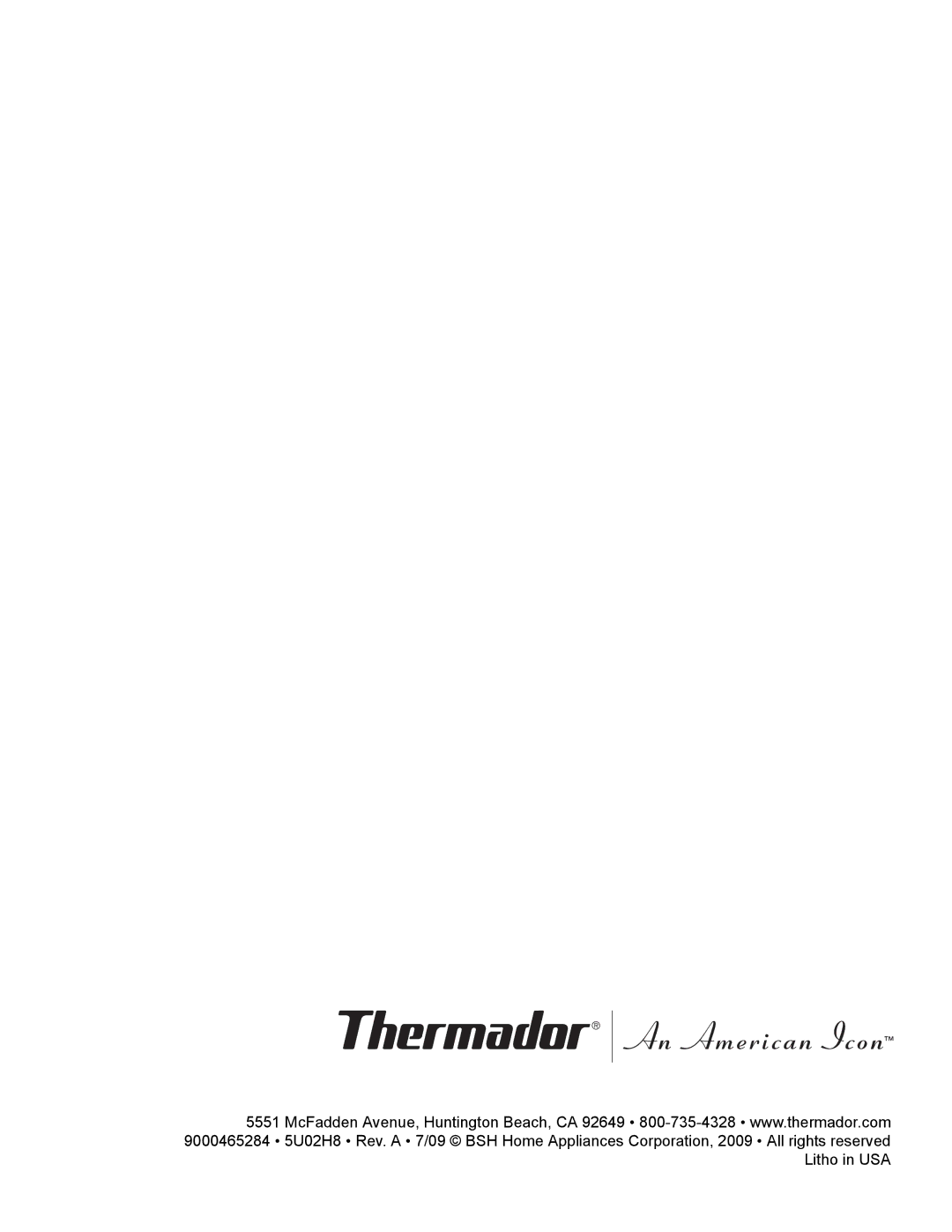 Thermador PRD48, PRD36, PRD30 manual 